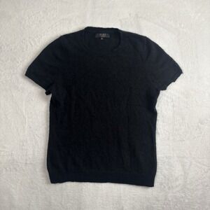 Alex Marie Black Short Sleeve Cashmere Sweater Women's XL